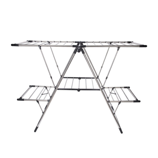 Stainless Steel Cross Winged Clothes Airer