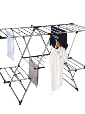 Stainless Steel Cross Winged Clothes Airer