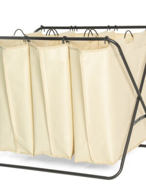 3-Section Collapsible Washing Laundry Basket Bag