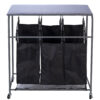 Laundry Baskets Laundry Trolley Laundry Sorter with Wooden Top