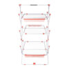 Heavy Duty Clothes Airer - 3 Tier Folding Drying Rack 22M
