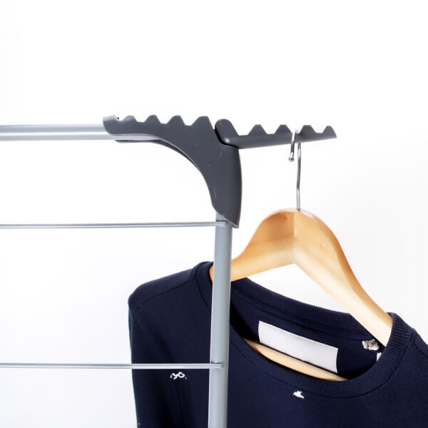 3 Tier Heavy Duty Clothes Airer with 4 Corner Hooks