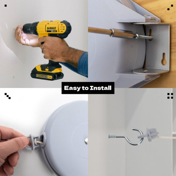 12M Extendable Single Washing Line for Indoor & Outdoor