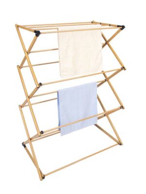 WOOD PVC CLOTHES RACK