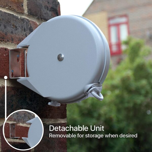 12M Extendable Single Washing Line for Indoor & Outdoor